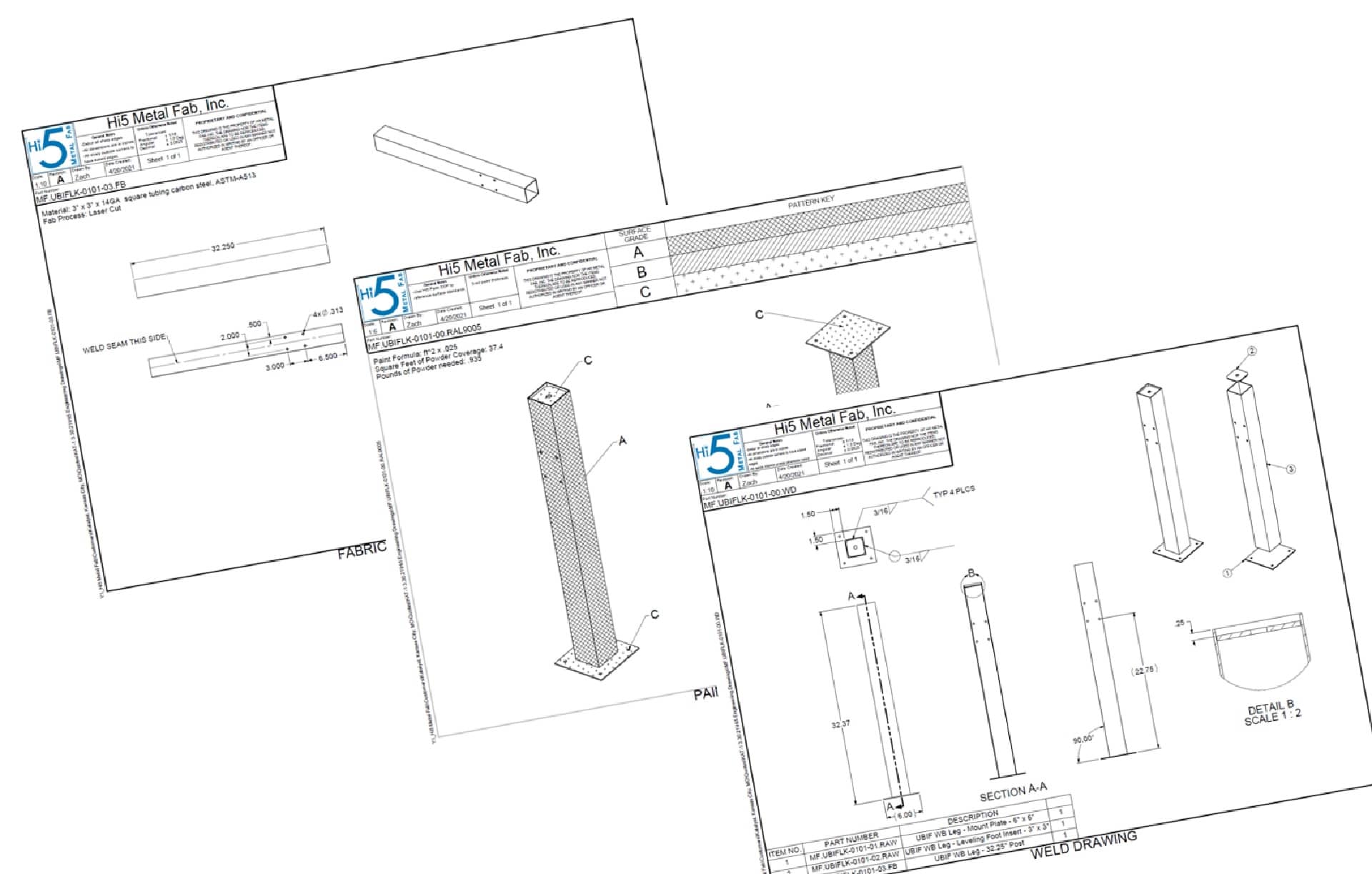 Instructions on how to put together a part